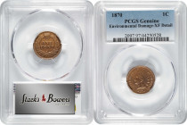 1870 Indian Cent. Bold N. EF Details--Environmental Damage (PCGS).

PCGS# 2097. NGC ID: 227U.