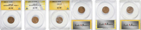 Lot of (3) 1901 Indian Cents. Repunched Date. AU-58 (ANACS).

Included are: Snow-4; Snow-9; and Snow-16.

Collector tag with (partially incorrect)...