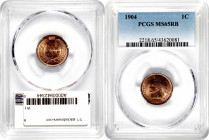 1904 Indian Cent. MS-65 RB (PCGS).

PCGS# 2218. NGC ID: 228Z.
