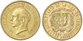 Dominikanische Republik
30 Pesos 1955, 25 Jahre Trujillo Regime. 29,62 g. 900/1000 gutes vorzüglich, kl. Kratzer. Krause/Mishler 24.