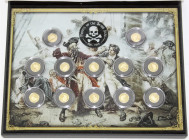 Elfenbeinküste
Republik, seit 1958
Schatulle "Pirates of the Seven Seas" 2019 mit 12 Goldmünzen zu je 100 Francs CFA 2020 mit Portraits berüchtigter...