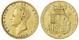 Grossbritannien
George IV., 1820-1830
Sovereign 1826. 7,98 g. 917/1000. fast sehr schön. Seaby 3801.