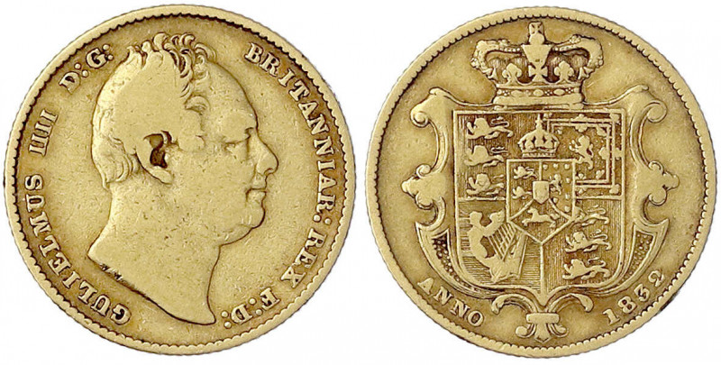 Grossbritannien
William IV., 1830-1837
Sovereign 1832. 7,98 g. 917/1000. fast ...