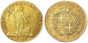 Malta
Emanuel Pinto, 1741-1773
10 Scudi 1762, Valetta. 7,84 g. gutes vorzüglich. Restelli/Sammut 45. Friedberg 36.