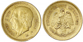 Mexiko
Republik, seit 1824
10 Pesos 1906. 8.33 g. 900/1000. vorzüglich. Krause/Mishler 473.