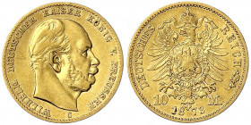 Preußen
Wilhelm I., 1861-1888
10 Mark 1873 C. sehr schön. Jaeger 242.