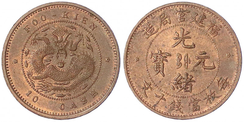 China
Qing-Dynastie. De Zong, 1875-1908
10 Cash o.J.(1901/1905) Provinz Foo-Ki...