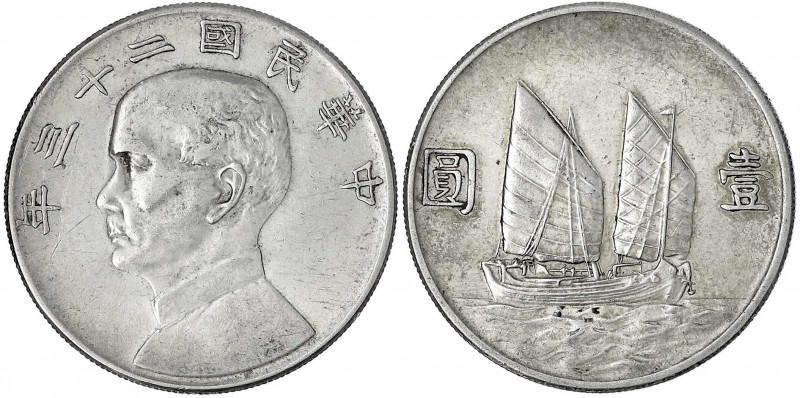 China
Republik, 1912-1949
Dollar (Yuan) Jahr 23 = 1934. sehr schön/vorzüglich....