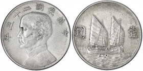 China
Republik, 1912-1949
Dollar (Yuan) Jahr 23 = 1934. sehr schön/vorzüglich. Lin Gwo Ming 110. Yeoman 345.