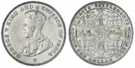 Malaysia
Straits Settlements
Dollar 1920. sehr schön, Randfehler. Krause/Mishler 33.