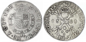 Belgien-Flandern
Philipp II., 1556-1598
Ecu de Bourgogne 1569, Brügge. sehr schön. Delmonte 93.