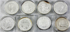 Dänemark
Margrethe II., seit 1972
8 Münzen: Serie 5 versch. 10 Kroner Silber (je 1 Unze) zum 200. Geburtstag des Hans Christian Andersen: Die Nachti...