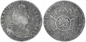 Frankreich
Ludwig XIV., 1643-1715
1/2 Ecu aux insignes 1701 A, Paris. Überprägungsspuren. sehr schön. Gadoury 189.