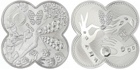 Frankreich
Fünfte Republik, seit 1958
10 Euro Silber in Vierpassform 2016. Van Cleef & Arpels. Im Etui mit Zertifikat und Karton. Aufl. 5000 Exempla...