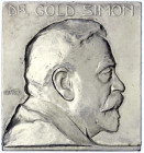 Ungarn
Franz Josef I., 1848-1916
Einseitige, versilberte Bronzeplakette o.J.(1908) von Gyula Muranyi. Brb. Dr. Gold Simon. 55 X 52 mm. vorzüglich, r...