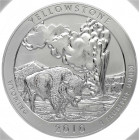 Vereinigte Staaten von Amerika
Gedenkmünzen
Quarter Dollar (5 Unzen Silbermünze) 2010. Serie Nationalparks. Yellowstone National Park. Im NGC-Bliste...