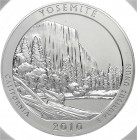 Vereinigte Staaten von Amerika
Gedenkmünzen
Quarter Dollar (5 Unzen Silbermünze) 2010. Serie Nationalparks. Yosemite National Park. Im NGC-Blister m...