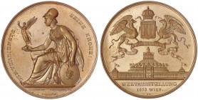 Ausstellungen
Österreich
Franz Joseph I
Bronzemedaille 1873 v. Hansen, Schmahlfeld und Christesen, auf die Weltausstellung Wien. Von Greiffen gehal...