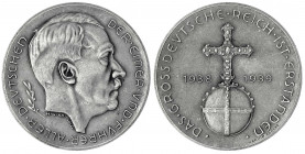 Drittes Reich
Silbermedaille 1939 von Hanisch-Concee, a.d. ersten Jahrestag der Eingliederung Österreichs zum Deutschen Reich. Kopf Hitler n.r., link...