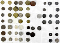 Lots allgemein
56 Münzen:Deutsch Neu-Guinea 10 Pfg. 1894, Deutsch-Ostafrika mit besseren Stücken wie Rupie 1911, 3 X 1/4 Rupie, je 2 X 5 und 10 Helle...