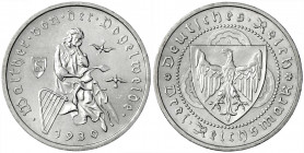 Gedenkmünzen
3 Reichsmark Vogelweide
1930 A. vorzüglich/Stempelglanz. Jaeger 344.