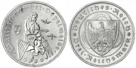 Gedenkmünzen
3 Reichsmark Vogelweide
1930 G. fast Stempelglanz/Erstabschlag, min. Randfehler. Jaeger 344.
