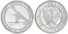Gedenkmünzen
3 Reichsmark Rheinstrom
1930 J. vorzüglich. Jaeger 345.