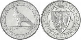 Gedenkmünzen
5 Reichsmark Rheinstrom
1930 J. sehr schön, etwas berieben. Jaeger 346.