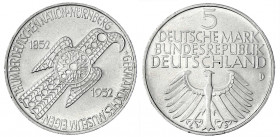 Gedenkmünzen
5 Deutsche Mark, Silber, 1952-1979
Germanisches Museum 1952 D. vorzüglich/Stempelglanz. Jaeger 388.