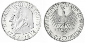 Gedenkmünzen
5 Deutsche Mark, Silber, 1952-1979
Fichte 1964 J. Polierte Platte. Jaeger 393.