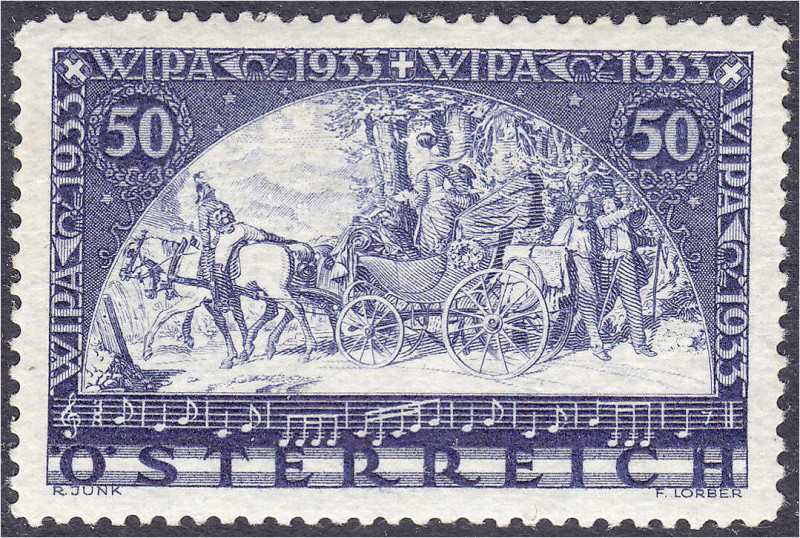 Ausland
Österreich
Internationale Postwertzeichen-Ausstellung WIPA 1933, postf...