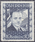 Ausland
Österreich
10 S Engelbert Dollfuß 1936, postfrische Erhaltung. Mi. 1.400,-€. ** Michel 588.