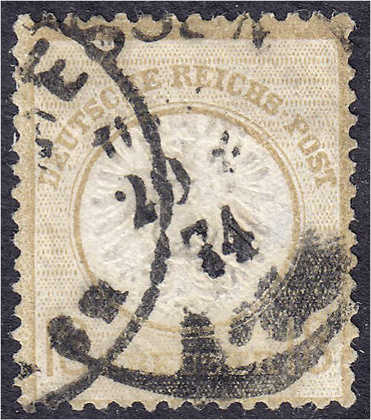 Deutschland
Deutsches Reich
18 Kreuzer großer Brustschild 1872, sauber gestemp...