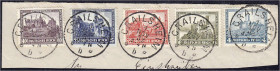 Deutschland
Deutsches Reich
Nothilfe 1932, sauber gestempelter Satz auf Briefstück mit Ersttagsstempel ,,CRAILSHEIM 1.NOV.32". gestempelt. Michel 47...