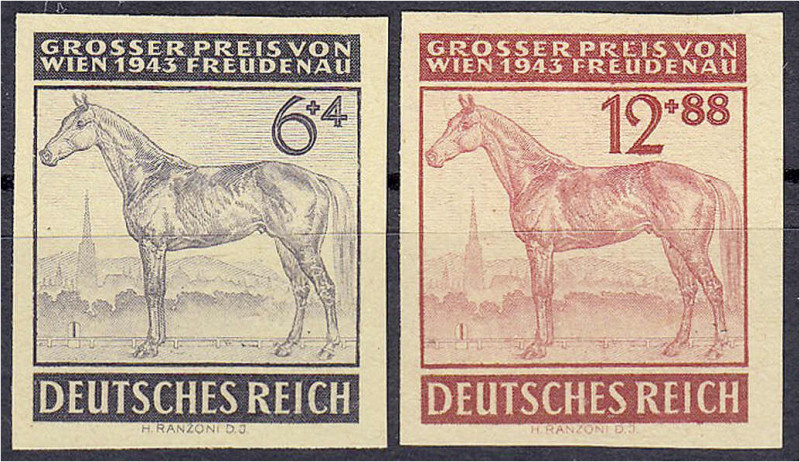Deutschland
Deutsches Reich
Galopprennen „Großer Preis von Wien“ 1943, zwei Pr...