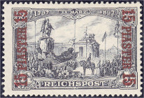 Deutschland
Deutsche Auslandspostämter und Kolonien
Deutsche Post in der Türkei
15 PIA auf 3 M 1903, violettschwarz, Urmarke Type I, vorzügliches, ...