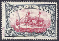 Deutschland
Deutsche Auslandspostämter und Kolonien
Deutsch-Neuguinea
5 Mark Kaiseryacht 1900/1908, sauber gestempelt, gute Gesamterhaltung. Fotoat...