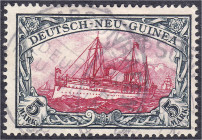 Deutschland
Deutsche Auslandspostämter und Kolonien
Deutsch-Neuguinea
5 M Kaiseryacht 1901, sauber gestempelt in guter Erhaltung, ohne Wasserzeiche...