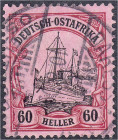Deutschland
Deutsche Auslandspostämter und Kolonien
Deutsch-Ostafrika
60 H Freimarken 1905, sauber gestempelt, geprüft Bothe BPP. Mi. 240,-€. geste...