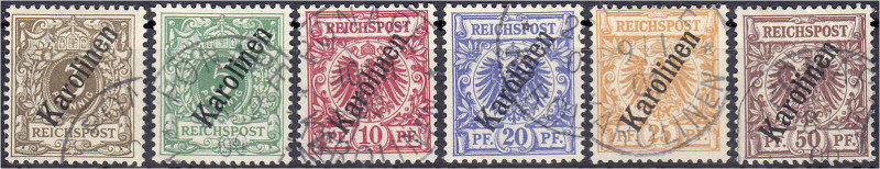 Deutschland
Deutsche Auslandspostämter und Kolonien
Karolinen
3 Pf. - 50 Pf. ...