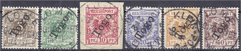 Deutschland
Deutsche Auslandspostämter und Kolonien
Togo
3 Pf. - 50 Pf. Freim...