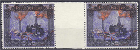 Deutschland
Deutsche Auslandspostämter und Kolonien
Deutsche Abstimmungsgebiete
25 M Landschaftsbilder 1921, Zwischenstegpaar in postfrischer Luxus...