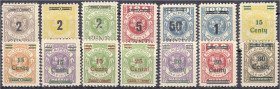 Deutschland
Deutsche Auslandspostämter und Kolonien
Memelgebiet
Freimarken 1923, Schöne postfrische Zusammenstellung von 14 Werten, dabei Nr. 183-8...
