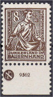 Deutschland
Alliierte Besetzung (Sowjetische Zone)
Mecklenburg-Vorpommern
8+22 Pf. Junkerland in Bauernhand 1945, schwärzlichsiena, postfrische Lux...