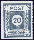 Deutschland
Alliierte Besetzung (Sowjetische Zone)
Ost-Sachsen
20 Pf. Ziffern (Loschwitz) 1945, schwärzlichblaugrau, postfrische Erhaltung, tiefst ...
