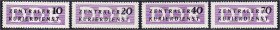 Deutschland
Deutsche Demokratische Republik
Dienstmarken für den ZKD 1956, kompletter Satz in postfrischer Erhaltung, 20 Pf. und 70 Pf. geprüft Schö...