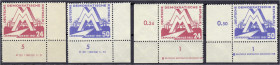 Deutschland
Deutsche Demokratische Republik
Leipziger Frühjahrsmesse 1951, zwei Sätze in postfrischer Luxuserhaltung aus der rechten bzw. linken unt...