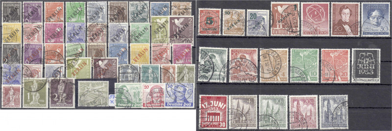 Deutschland
Berlin
Berlin-Zusammenstellung 1948/1952, kleines Lot ab Schwarzau...