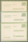 Deutschland
Berlin
Ganzsachen
Funklotterie-Postkarten 1949/1953, ungebrauchte Ganzsachen in ungebrauchter Erhaltung. Mi. 170,-€. * Michel FP 1, FP ...