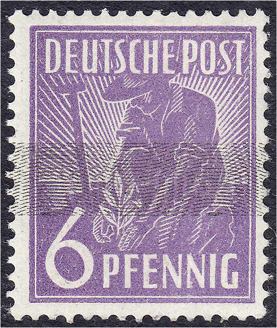 Deutschland
Alliierte Besetzung (Amerikanische u. Brit. Zone)
6 Pf. Freimarke ...